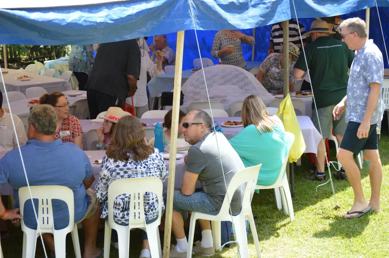 Campbell Family Reunion 2018 — family seated at tables