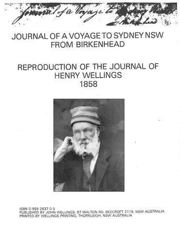 Cover of Journal of a Voyage to Sydney NSW from Birkenhead